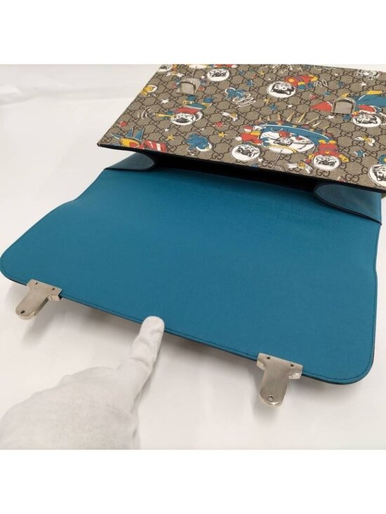 Gucci Backpack Sac Children\'s GG Supreme Gray Blue main image 4